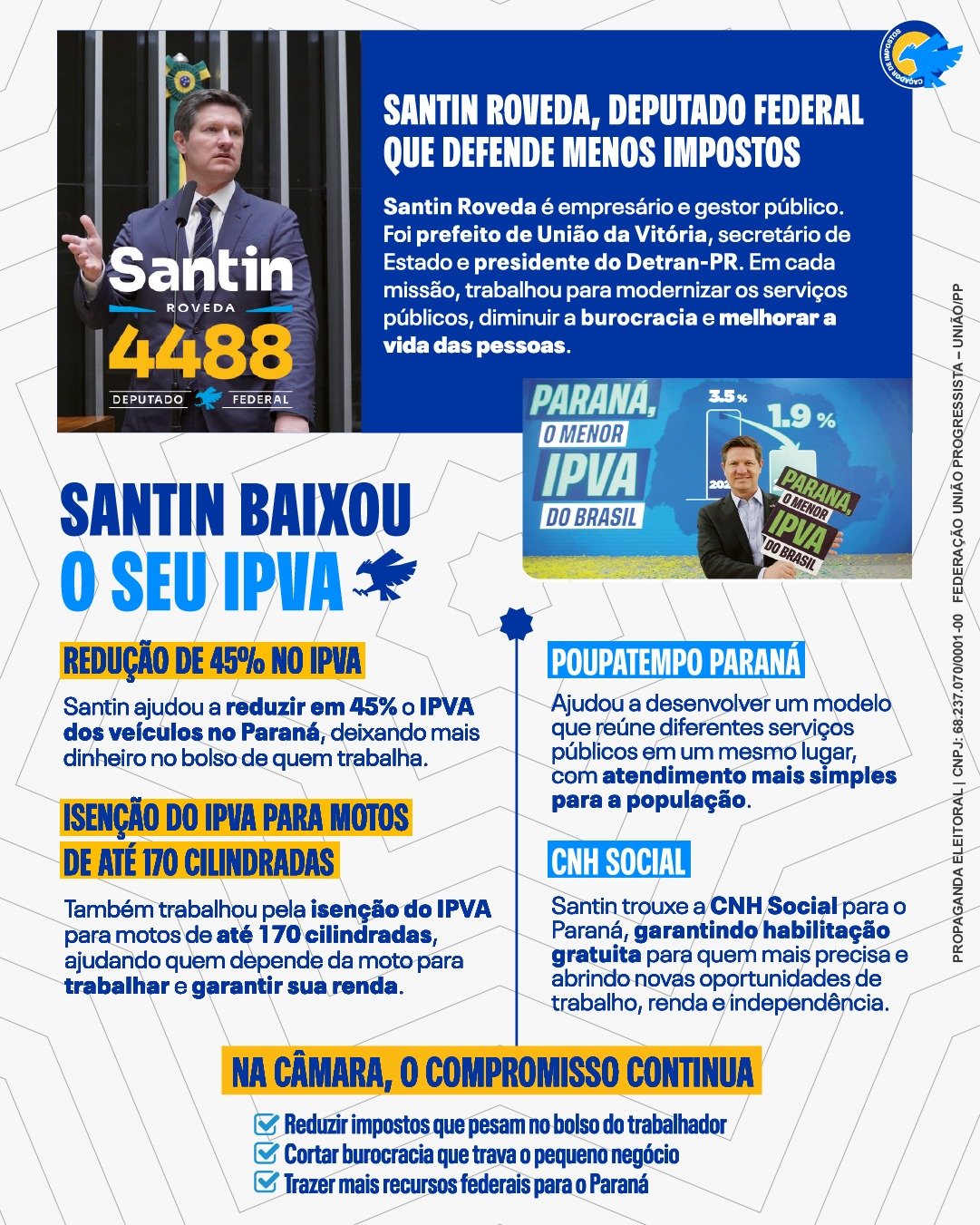 Santin Roveda: informações e realizações