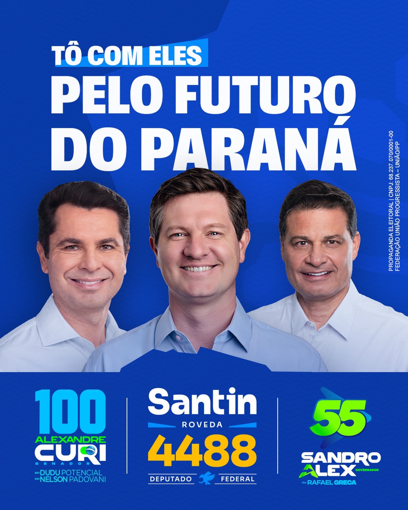 Santin Roveda: Tô com eles pelo futuro do Paraná
